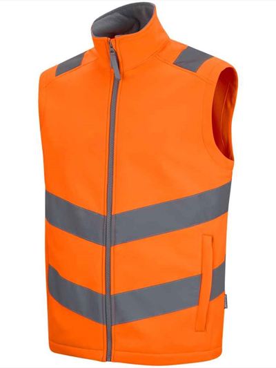 Regatta High Visibility Pro Contract Ablaze Soft Shell Bodywarmer
