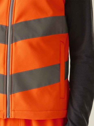 Regatta High Visibility Pro Contract Ablaze Soft Shell Bodywarmer