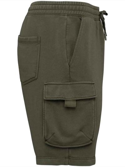 Native Spirit French Terry Washed Effect Cargo Shorts