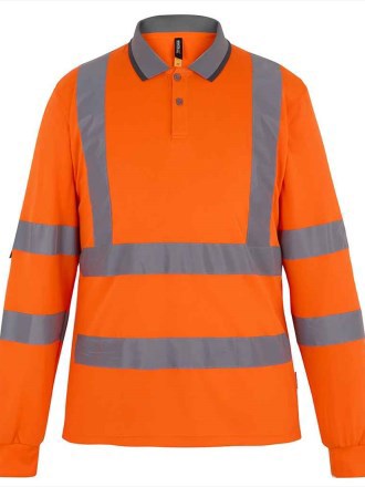 Regatta High Visibility Pro Contract Long Sleeve Polo Shirt
