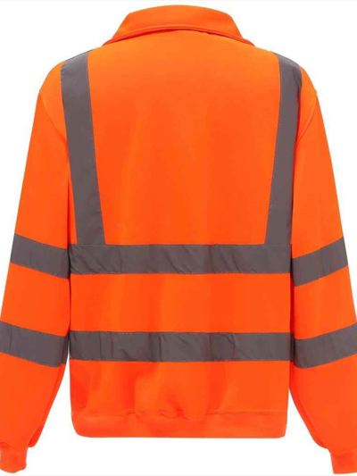 Yoko Hi-Vis Zip Neck Sweatshirt