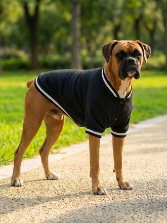 Dog’s varsity jacket