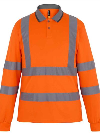 Regatta High Visibility Pro Contract Long Sleeve Polo Shirt