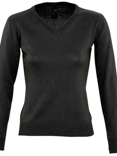 SOL'S Ladies Galaxy Cotton Acrylic V Neck Sweater