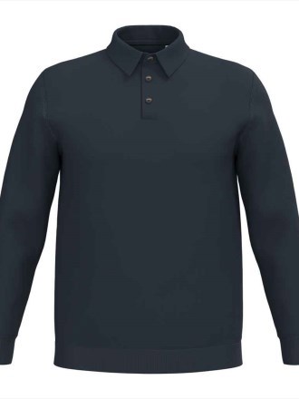 Spasso Knitted Long Sleeve Polo Shirt