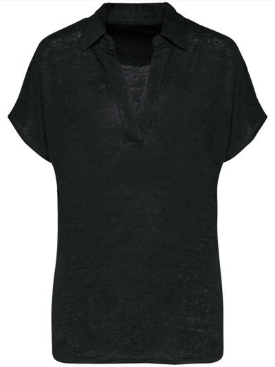 Spasso Ladies Linen Polo Shirt