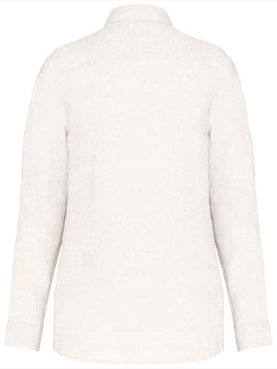 Spasso Ladies Long Sleeve Linen Shirt
