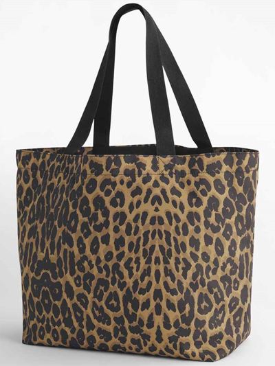 BagBase Leopard Print Carryall Tote Bag