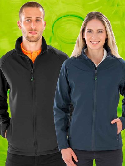 Result Recycled Ladies Printable Soft Shell Jacket