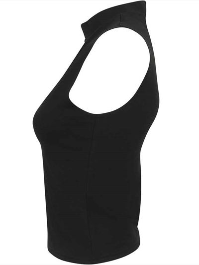 SF Clothing Ladies High Neck Crop Vest
