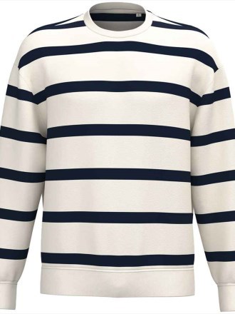 Native Spirit Unisex Striped Crew Neck Sweatshirt
