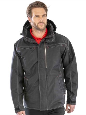 Result Work-Guard Denim Texture Rugged Jacket