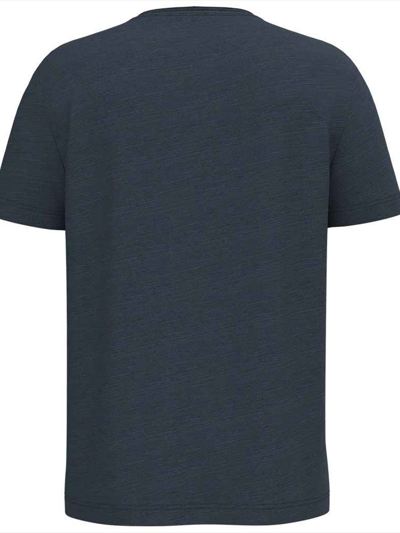 Spasso Drop Shoulder Raw Edge Collar Slub T-Shirt