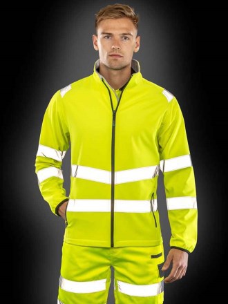 Result Recycled Printable Safety Soft Shell Jacket