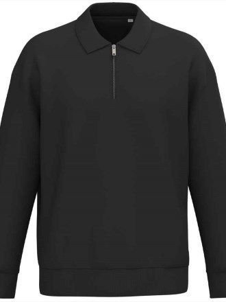 Native Spirit Unisex 1/4 Zip Sweatshirt with Polo Collar