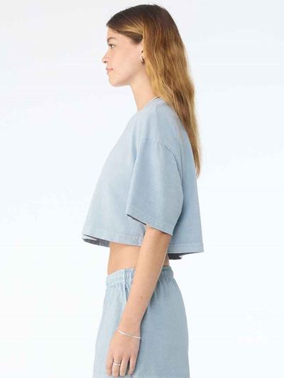 Bella Ladies Heavyweight Washed Cropped T-Shirt