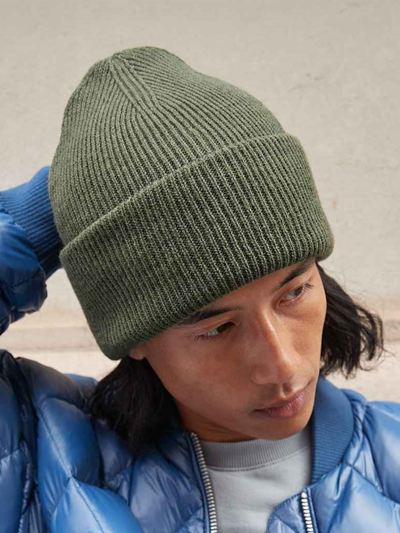 Classic engineered deep-cuffed beanie