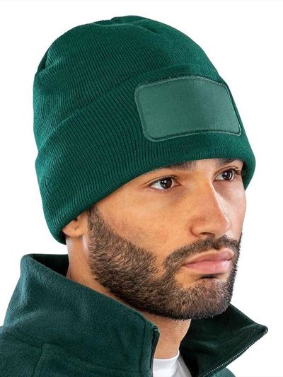 Result Recycled Double Knit Printers Beanie