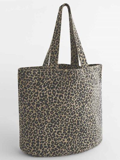 Westford Mill Leopard Print Canvas Shopper