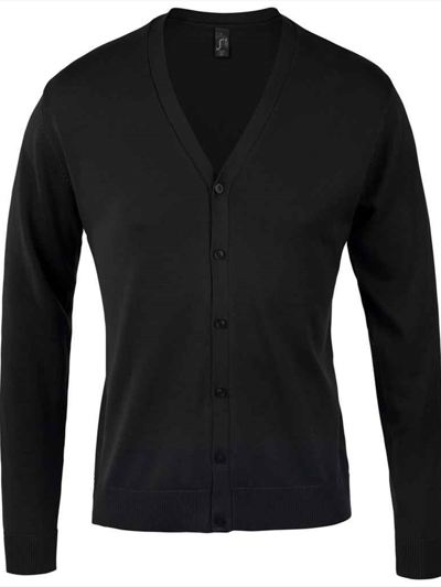 SOL'S Golden Cotton Acrylic V Neck Cardigan