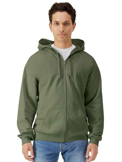 Gildan SoftStyle® Midweight Full Zip Hooded Sweatshirt