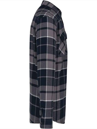 Kariban Sherpa Lined Checked Shirt Jacket