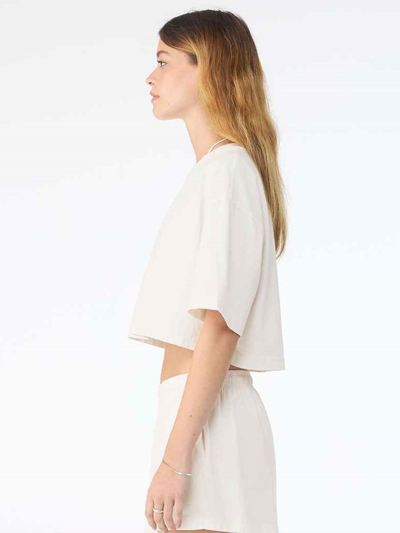 Bella Ladies Heavyweight Washed Cropped T-Shirt