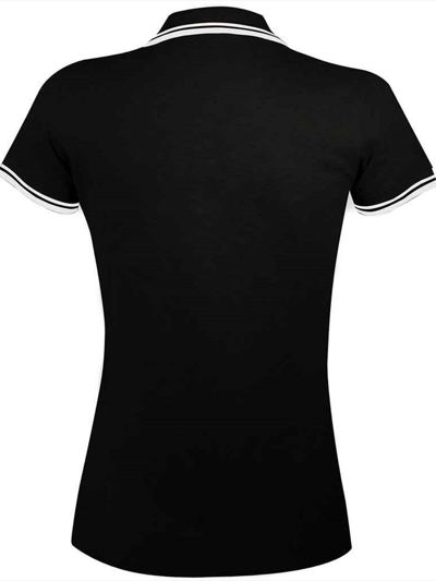 SOL'S Ladies Pasadena Tipped Cotton Piqué Polo Shirt