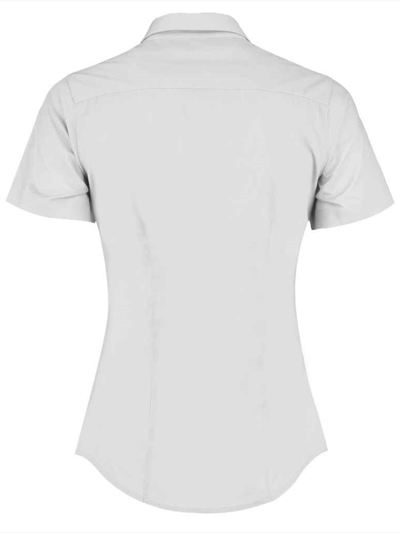Kustom Kit Ladies Short Sleeve Tailored Poplin Shirt