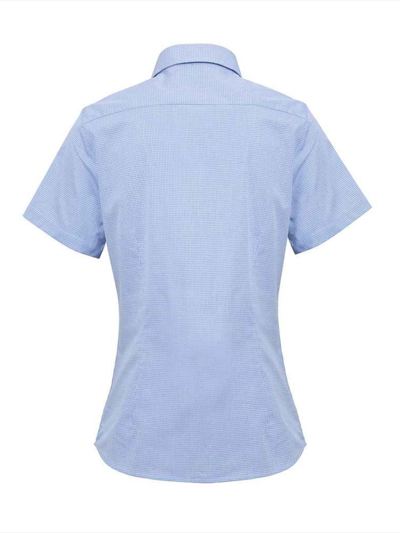 Premier Ladies Gingham Short Sleeve Shirt