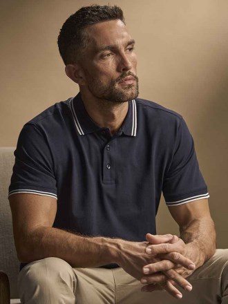 Tee Jays Luxury Stretch Tipped Polo Shirt