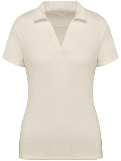 Native Spirit Ladies Terry Towel Polo Shirt