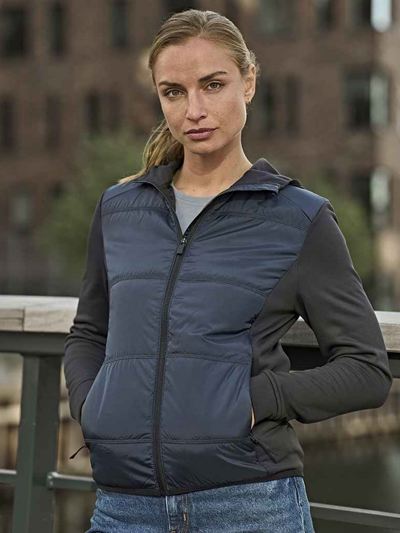 Tee Jays Ladies Hybrid-Stretch Hooded Jacket