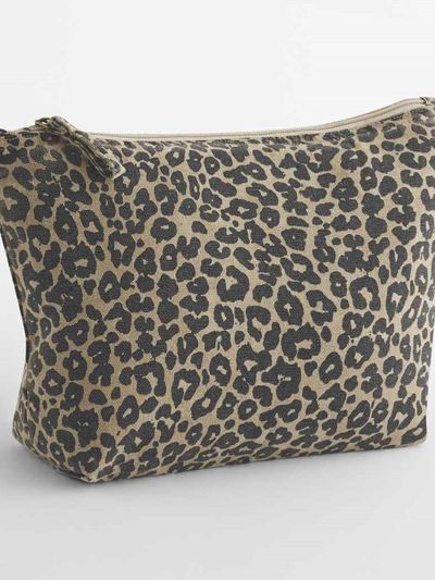 Westford Mill Leopard Print Canvas Accessory Bag