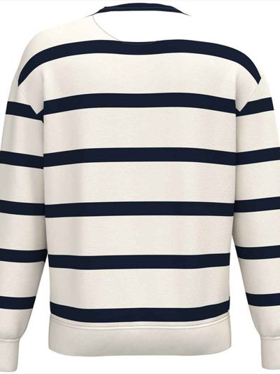 Native Spirit Unisex Striped Crew Neck Sweatshirt