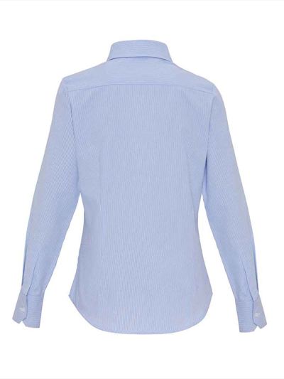 Premier Ladies Long Sleeve Striped Oxford Shirt