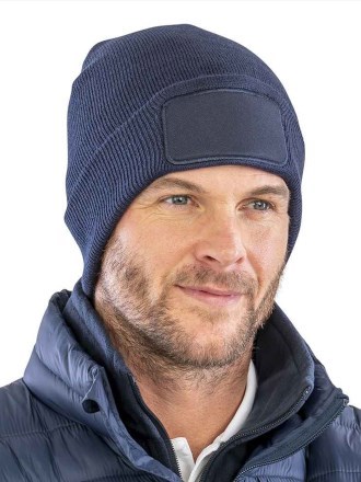 Result Recycled Double Knit Printers Beanie