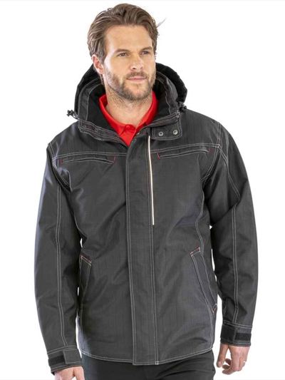 Result Work-Guard Denim Texture Rugged Jacket