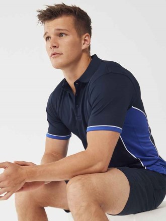 Finden + Hales Contrast Panel Polo Shirt