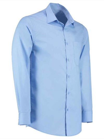 Kustom Kit Long Sleeve Tailored Poplin Shirt