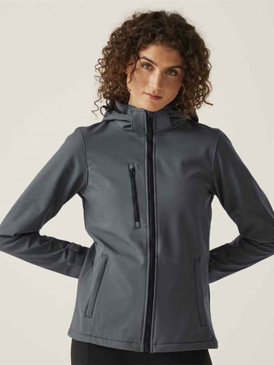 Regatta Ladies Venturer Three Layer Hooded Soft Shell Jacket