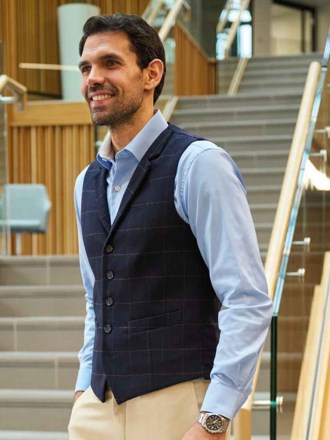 Brook Taverner Memphis Tweed Waistcoat