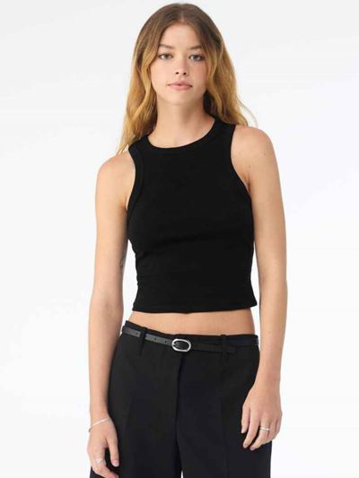Ladies Micro Rib Racer Tank Top