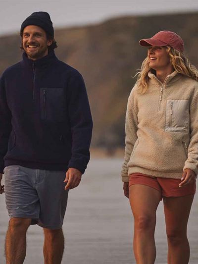 Ravine Unisex 1/4 Zip Borg Fleece