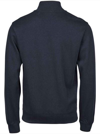 Tee Jays Ribbed Interlock Half Zip Sweatshirt