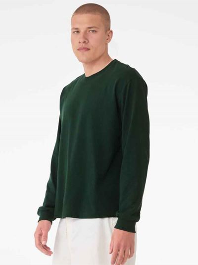 Canvas Unisex Heavyweight Long Sleeve Boxy T-Shirt