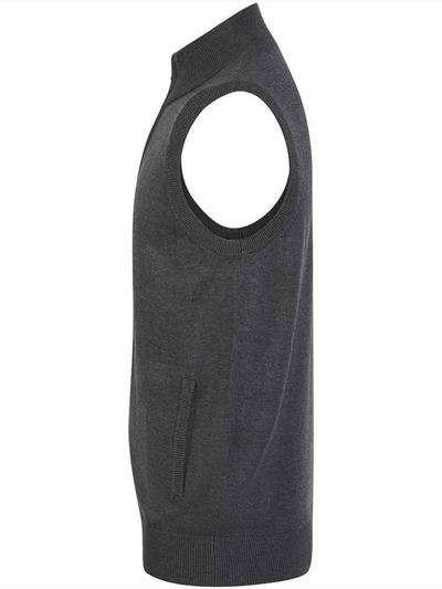 Henbury Sleeveless Zip Through Jumper