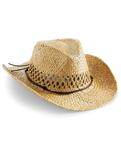 Beechfield Straw Cowboy Hat