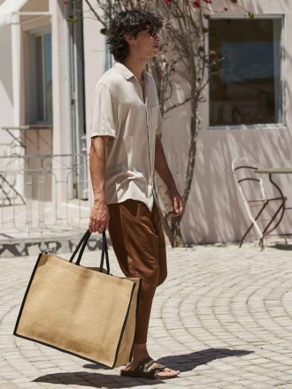 Westford Mill Natural Starched Jute Market Shopper