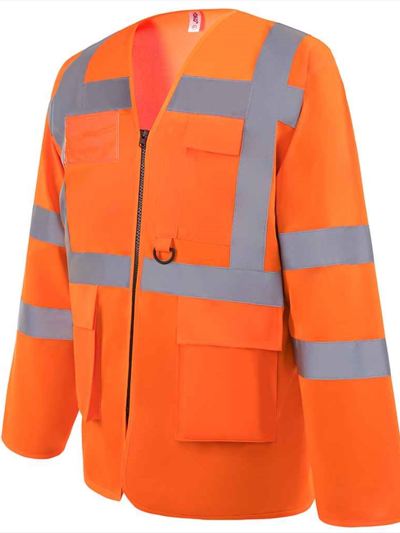 Hi-Vis Executive Long Sleeve Waistcoat